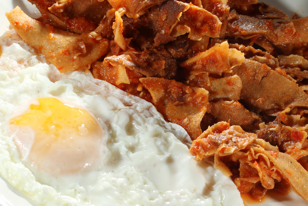 Chilaquiles and eggs